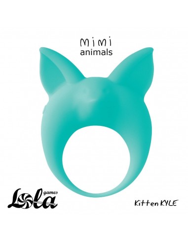 Pierścień Z Wibracjami Mimi Animals Kitten Kyle Zielony - Pierścienie erekcyjne wibrujące - 3