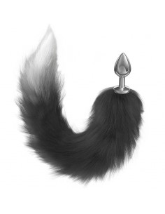 Korek analny Butt Plug Diamond Galaxy Black - Korki analne z ogonkiem - 1