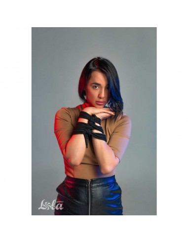 Lina BDSM Rope Party Hard Do Not Disturb Black 5 m - Liny, sznury BDSM - 3