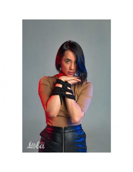 Lina BDSM Rope Party Hard Do Not Disturb Black 5 m - Liny, sznury BDSM - 3