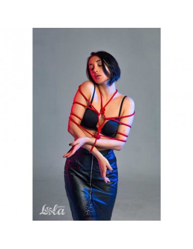 Lina BDSM Rope Party Hard Do Not Disturb Red 5 m - Liny, sznury BDSM - 2