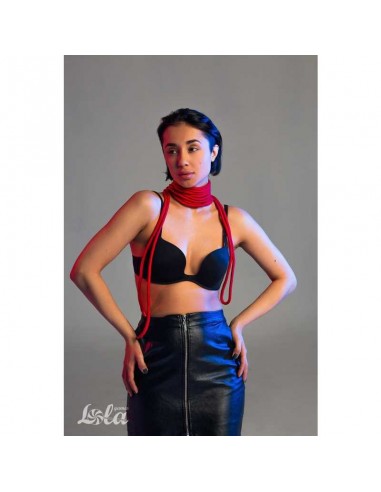 Lina BDSM Rope Party Hard Do Not Disturb Red 5 m - Liny, sznury BDSM - 4