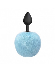 Korek analny Butt Plug Emotions Fluffy Blue - Korki analne z ogonkiem - 1