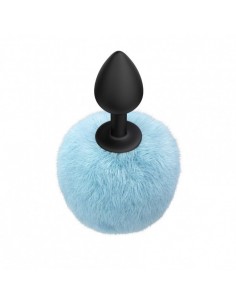 Korek analny Butt Plug Emotions Fluffy Blue - Korki analne z ogonkiem - 1 2