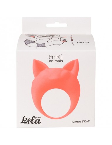 Pierścień Z Wibracjami Mimi Animals Lemur Remi Pomarańczowy - Pierścienie erekcyjne wibrujące - 3