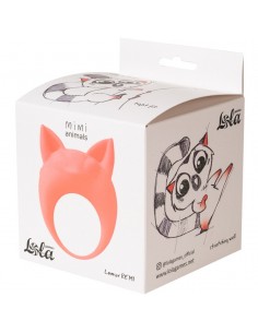 Pierścień Z Wibracjami Mimi Animals Lemur Remi Pomarańczowy - Pierścienie erekcyjne wibrujące - 1 2