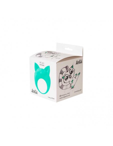 Pierścień Z Wibracjami Mimi Animals Lemur Remi Zielony - Pierścienie erekcyjne wibrujące - 3