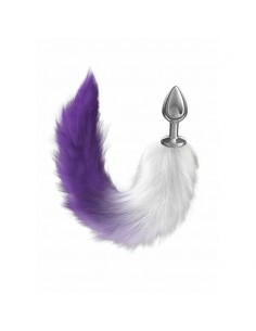 Korek analny Butt Plug Diamond Galaxy Purple - Korki analne z ogonkiem - 1