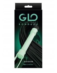 Pejcz BDSM Glo Flogger - Baty, pejcze i packi - 1 2