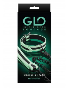 Neonowa Obroża Ze Smyczą Glo Collar And Leash - Chokery, obroże i smycze - 1 2