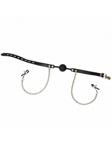 Knebel Ball Gag With Nipple Clamps Party Hard Hentai - Kneble do ust - 1