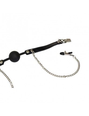 Knebel Ball Gag With Nipple Clamps Party Hard Hentai - Kneble do ust - 2