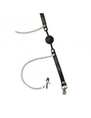 Knebel Ball Gag With Nipple Clamps Party Hard Hentai - Kneble do ust - 3