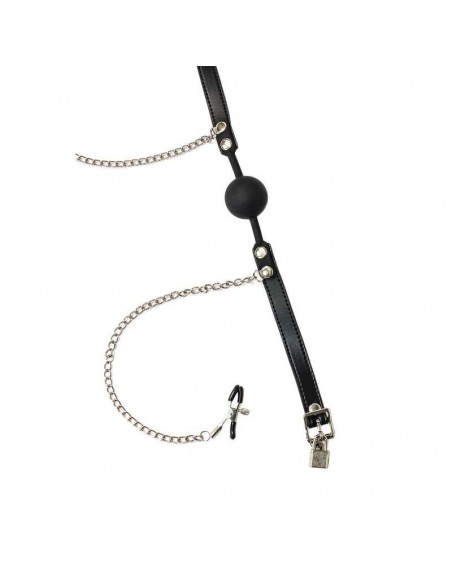 Knebel Ball Gag With Nipple Clamps Party Hard Hentai - Kneble do ust - 3