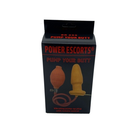 Nadmuchiwany wibrujący korek analny Pump Your Butt Vibrating 10 cm, kolor cielisty - 3