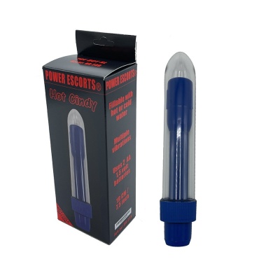 Wibrator klasyczny Hot Cindy Hot/Cold 20 cm niebieski - 1 2