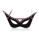 Maska pełnotwarzowa Secret Mask BLACK czarna ze srebrnymi ćwiekami - 2