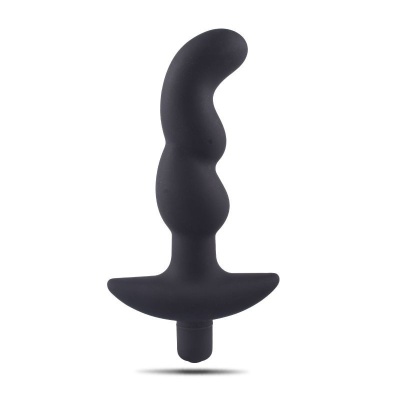 Stymulator analny Black Twist 12,5 cm z wibracją - 1