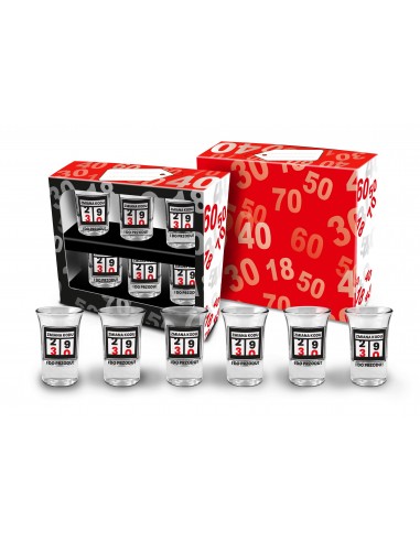 Zmiana kodu - zestaw 6 kieliszków 35 ml - 30 - nie na sklep - 1