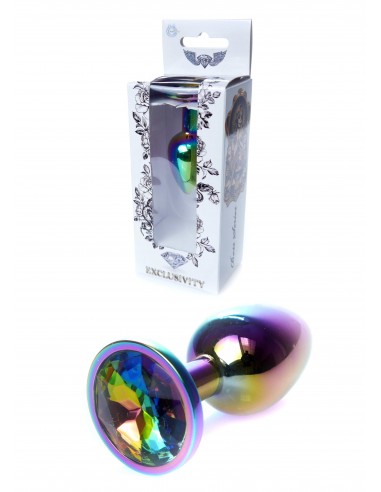 Butt Plug - Korek Analny Jewellery Multicolour PLUG Clear - Korki analne stalowe - 1