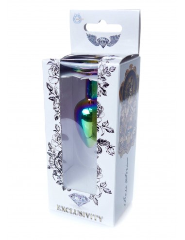 Butt Plug - Korek Analny Jewellery Multicolour PLUG Clear - Korki analne stalowe - 7