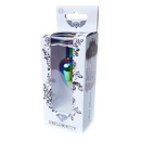 Biżuteria analna Multicolour PLUG-Clear - stal nierdzewna, anatomiczny kształt, długość 7 cm, średnica 2,7 cm - 7