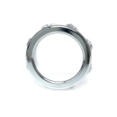 Pierścień erekcyjny metalowy BSeries Small - mechaniczny, stal nierdzewna z kryształkami, średnica wewnętrzna 3,5 cm - 3