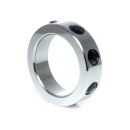 Pierścień erekcyjny metalowy Medium z czarnymi diamentami - stal nierdzewna, średnica wewnętrzna 4 cm - 1