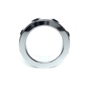 Pierścień erekcyjny metalowy Medium z czarnymi diamentami - stal nierdzewna, średnica wewnętrzna 4 cm - 3