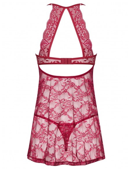 Ivetta Babydoll I Stringi Czerwona   - Babydoll - 6