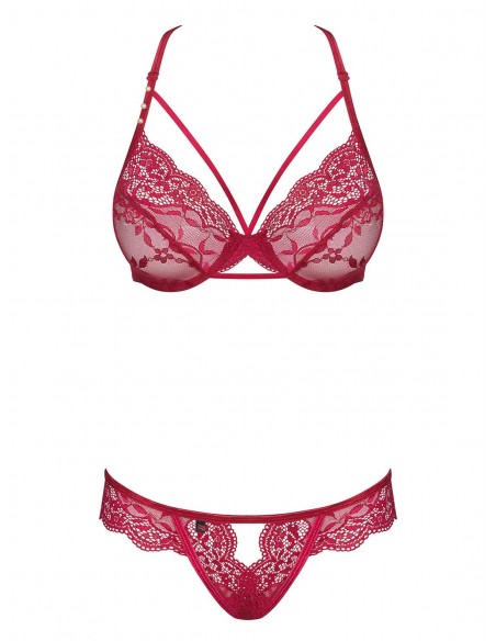 Komplet Bielizny Ivetta Czerwony - Komplety bielizny erotycznej - 5