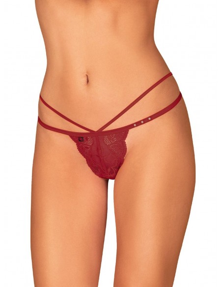 Bielizna erotyczna Ivetta Stringi Czerwone L/Xl - Stringi - 2