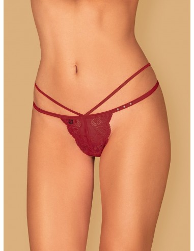 Bielizna erotyczna Ivetta Stringi Czerwone L/Xl - Stringi - 5