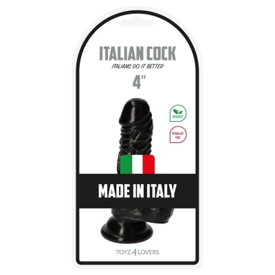Realistyczne Dildo Leo Black z Przyssawką 10,5 cm (4 cale) – Czarne - 1 2