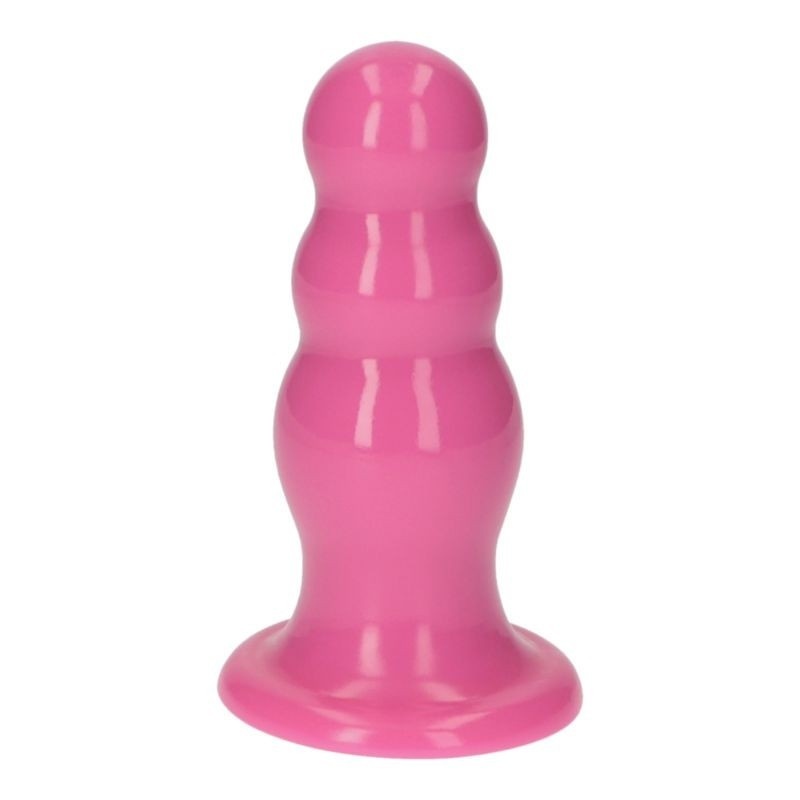 Korek analny Olmo 15 cm różowy z przyssawką - 5