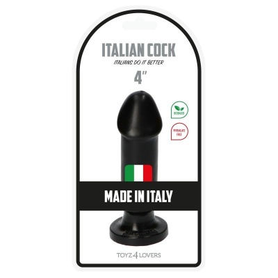 Dildo Gino Black z przyssawką 10,5 cm - 1 2