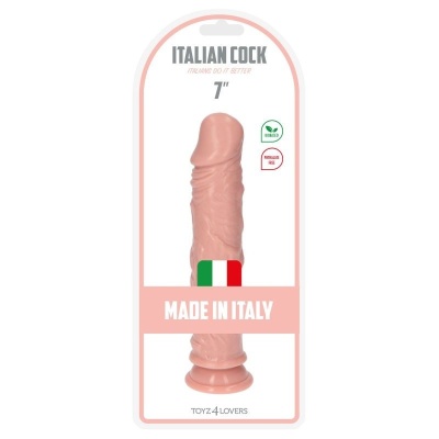 Realistyczne Dildo Claudio Flesh 18 cm Beżowy z Przyssawką - 1 2