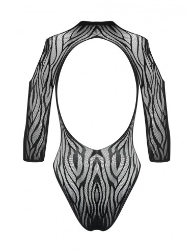 B130 Body Czarne Delikatnie Prześwitujące - Body - 8