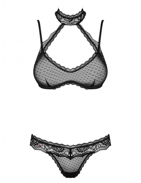 Komplet Bielizny Claudusia 2-Częściowy Czarny L/Xl - Komplety bielizny erotycznej - 5
