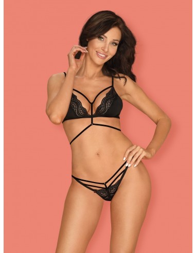 Komplet Bielizny Diyosa 2-Częściowy Czarny L/Xl - Komplety bielizny erotycznej - 3