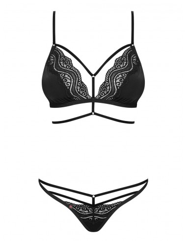 Komplet Bielizny Diyosa 2-Częściowy Czarny L/Xl - Komplety bielizny erotycznej - 5