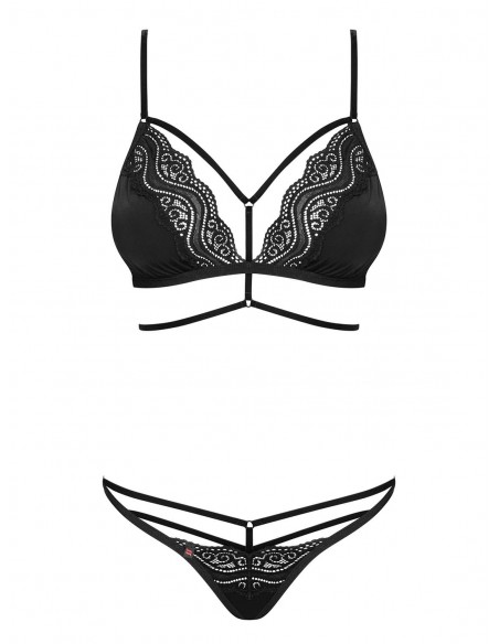 Komplet Bielizny Diyosa 2-Częściowy Czarny L/Xl - Komplety bielizny erotycznej - 5