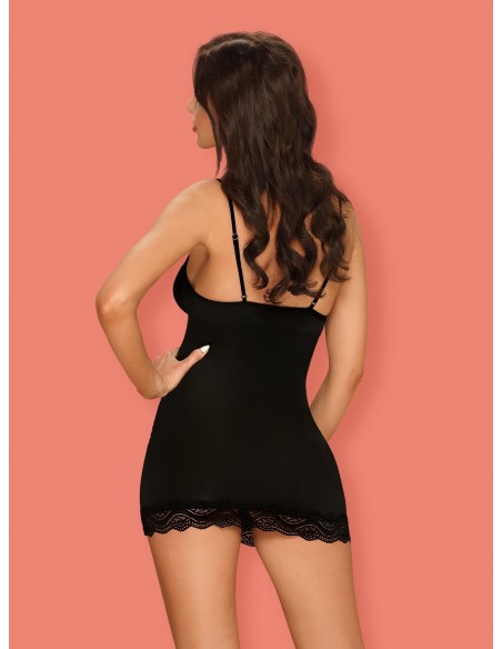 Bielizna Nocna Diyosa Koszulka I String Czarna L/Xl - Koszule nocne - 4