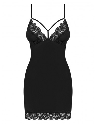 Bielizna Nocna Diyosa Koszulka I String Czarna L/Xl - Koszule nocne - 5