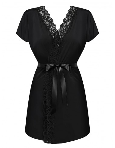 Szlafrok Diyosa Peniuar Czarny - Szlafroki, kimona - 5