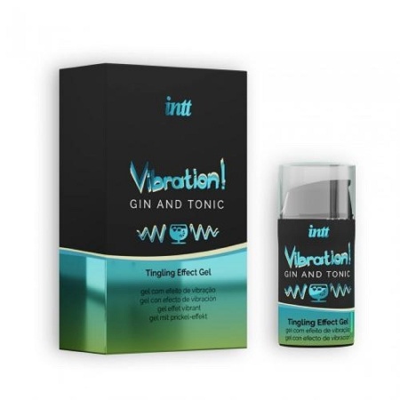 Stymulujący żel intymny Vibration Gin / Tonic 15 ml - 1