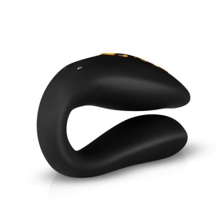 Wibrator dla par Zuna - podwójny stymulator typu U z silikonu medycznego, wodoodporny, głębokość wsunięcia 7 cm, średnica ramien - 5