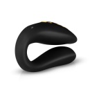 Wibrator dla par Zuna - podwójny stymulator typu U z silikonu medycznego, wodoodporny, głębokość wsunięcia 7 cm, średnica ramien - 5