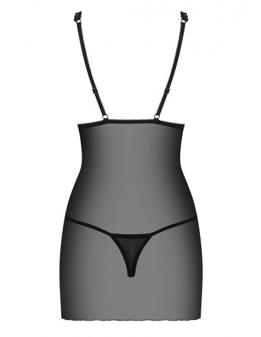 Bielizna Nocna Lucita Koszulka I Stringi Czarna  S/M - Koszule nocne - 6