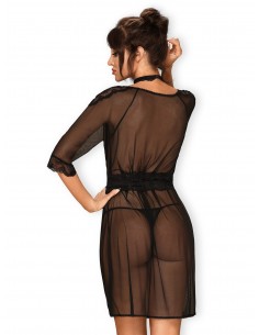 Szlafrok Lucita Peniuar Czarny - Szlafroki, kimona - 1 2